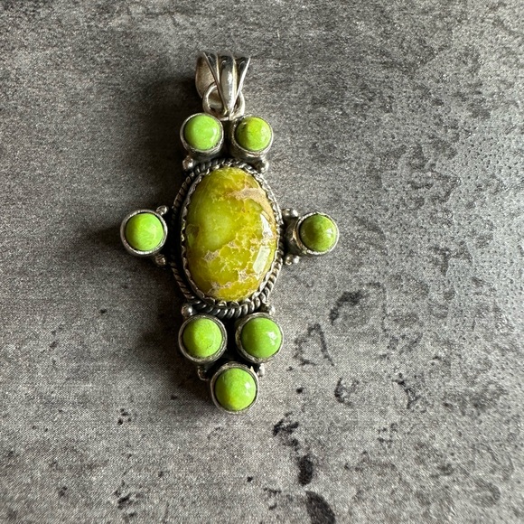 Jewelry - Sonoran Turquoise Sterling 925 Silver Pendant